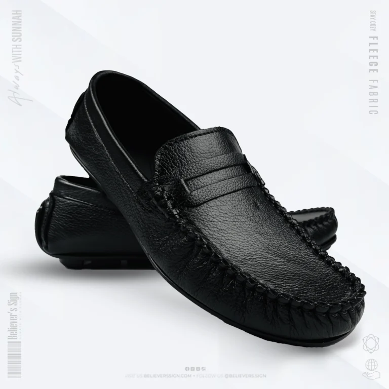 Premium Leather Formal Loafer – Black